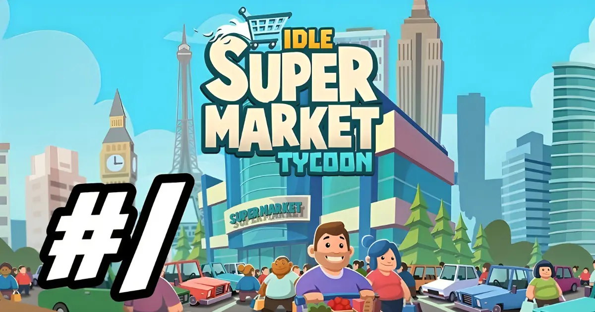 Captura de pantalla del gameplay de Idle Supermarket Tycoon